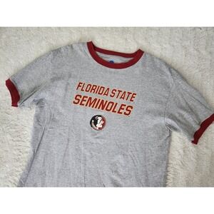 NCAA Short‎ Sleeve Florida State Seminoles T Shirt Gray Mens Large